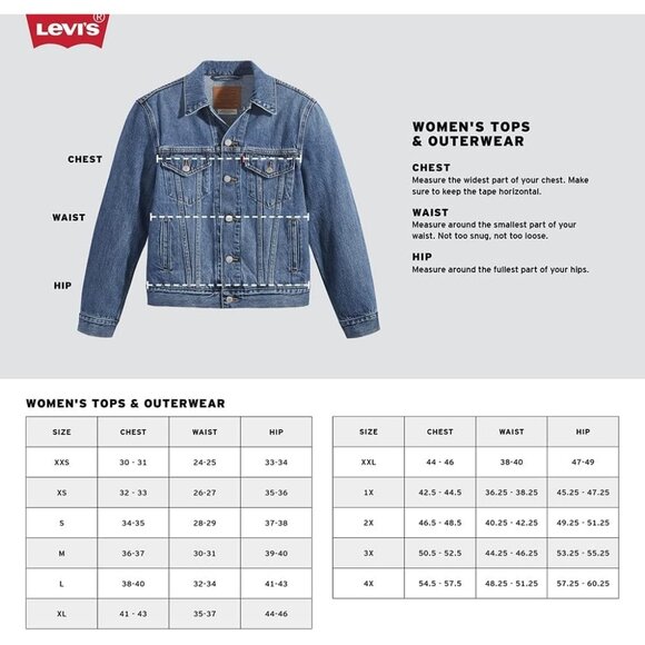 Brand New Women Jeanie Cotton Levi's Original Trucker Jacket Classic Fit Casual - Picture 3 of 4